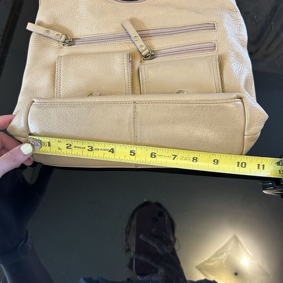 Stone & CO Leather Shoulder Handbag Purse Tan Adjustable‎ Strap - Picture 11 of 11